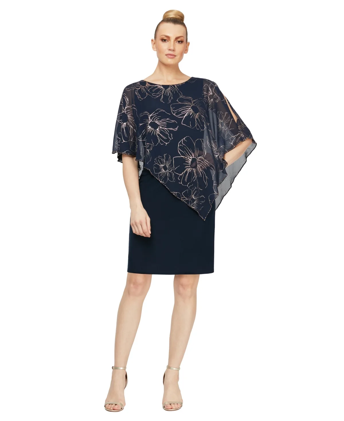 Crewneck Mini Sheath Dress by Sl Fashions