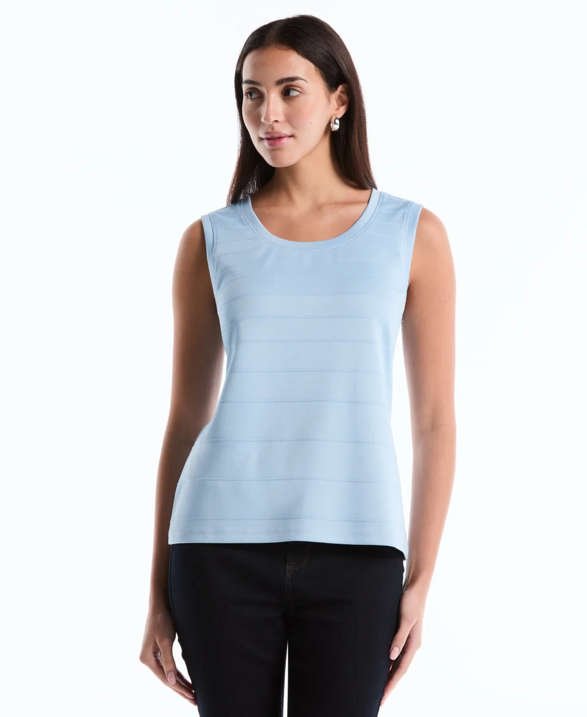 Ottoman Knit Sleeveless Top by Rafaella