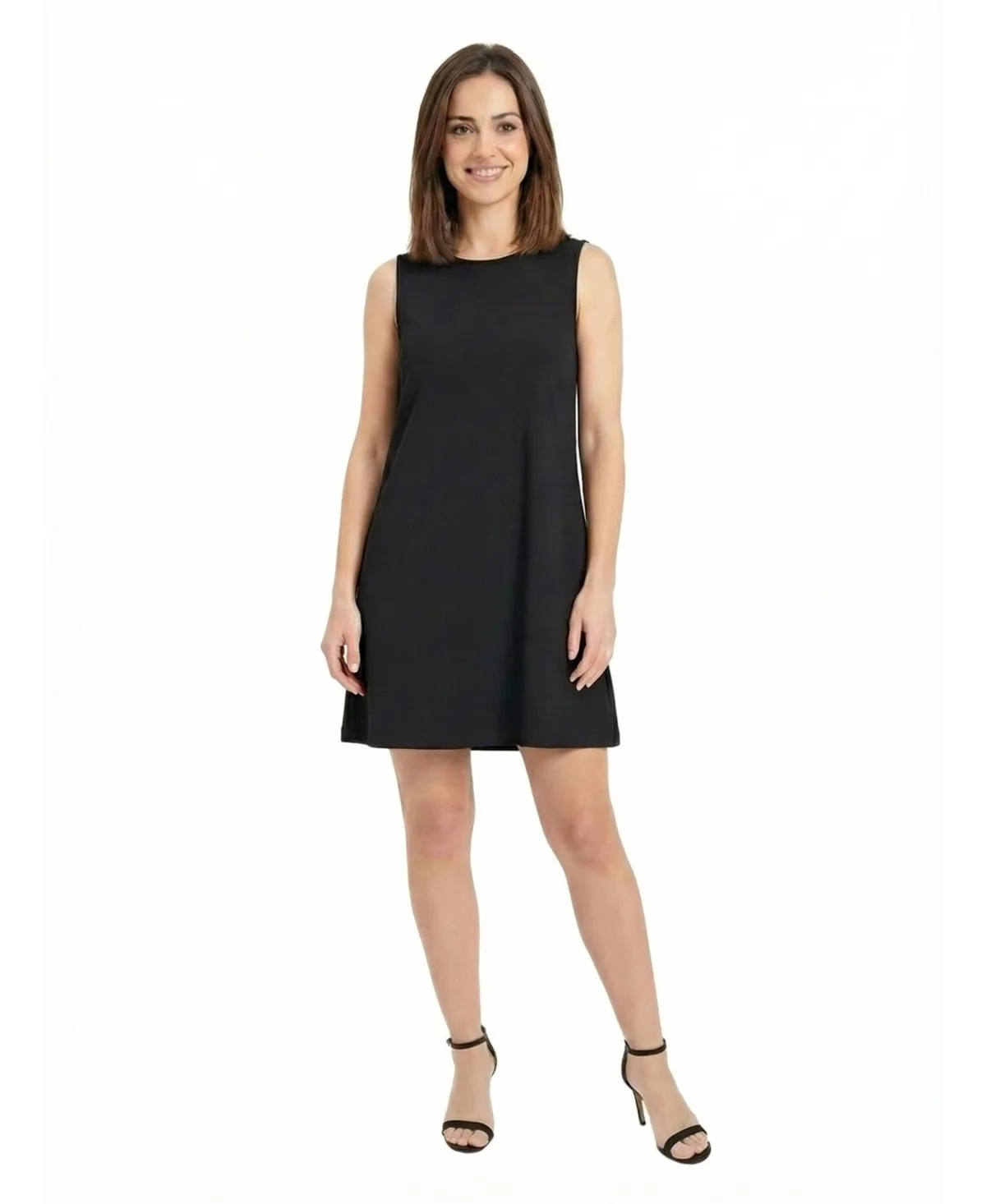 Round Neck Mini Dress by 24seven Comfort Apparel