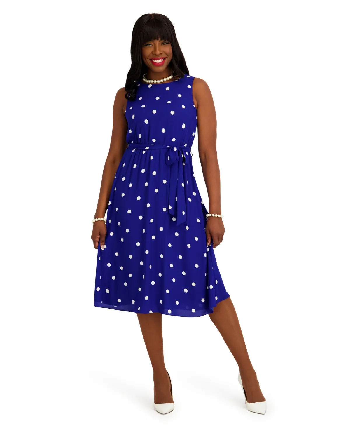 Crewneck Sleeveless Dress by Kasper