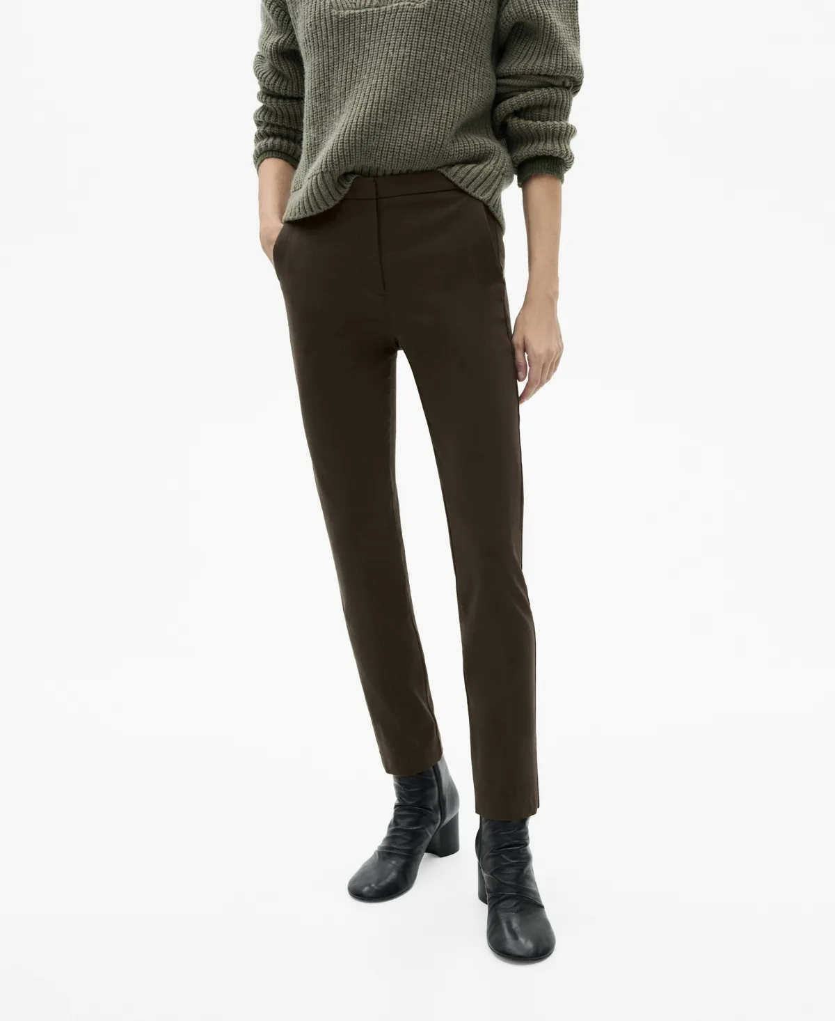 Crop Skinny Pants by Mango