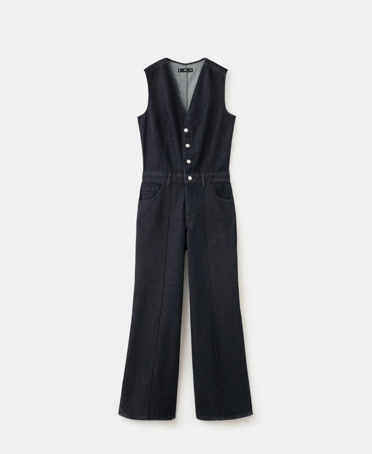 Buttons Denim Jumpsuit by Mango