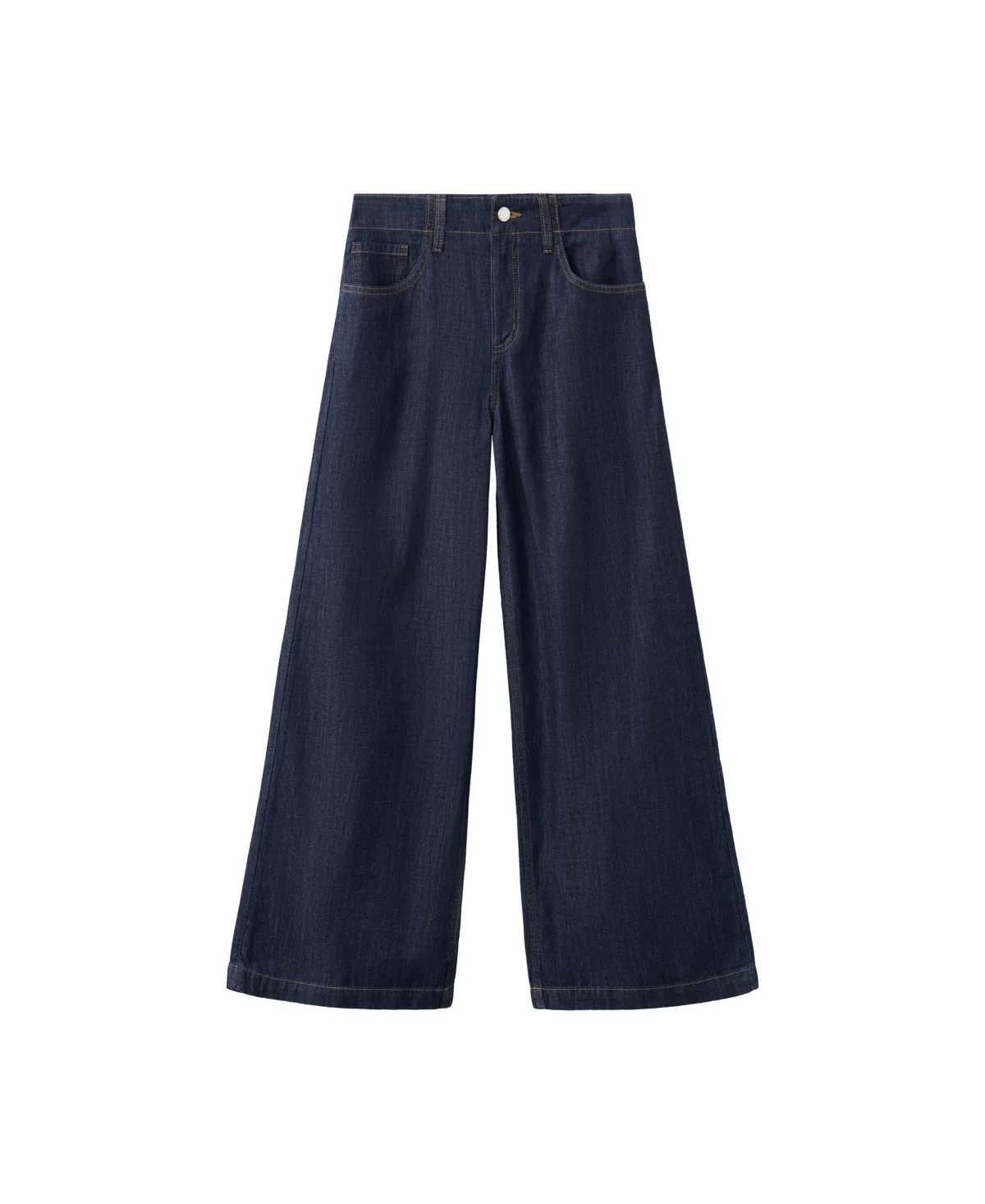 Wide Leg Mid-Rise Jeans