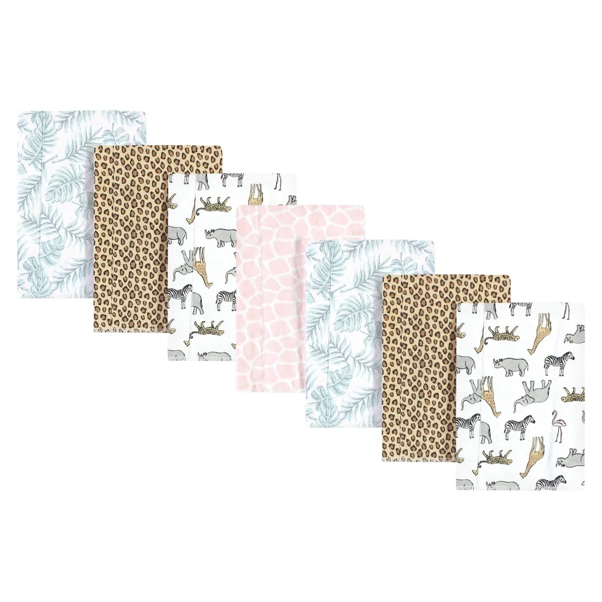 7Pk Flannel Burp Cloth by Hudson Baby