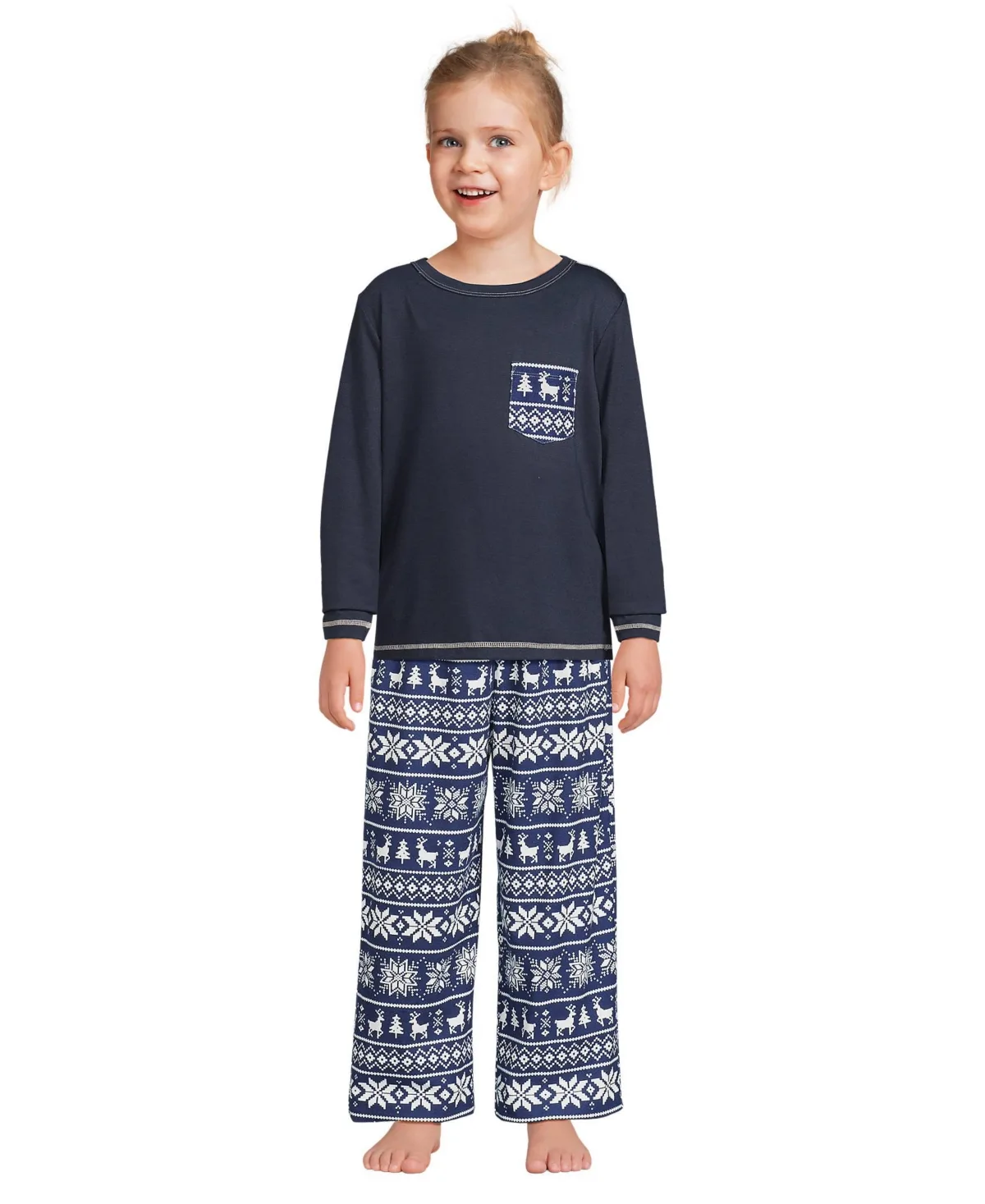 Soft Jersey Pocket Sleep Top by Lands' End