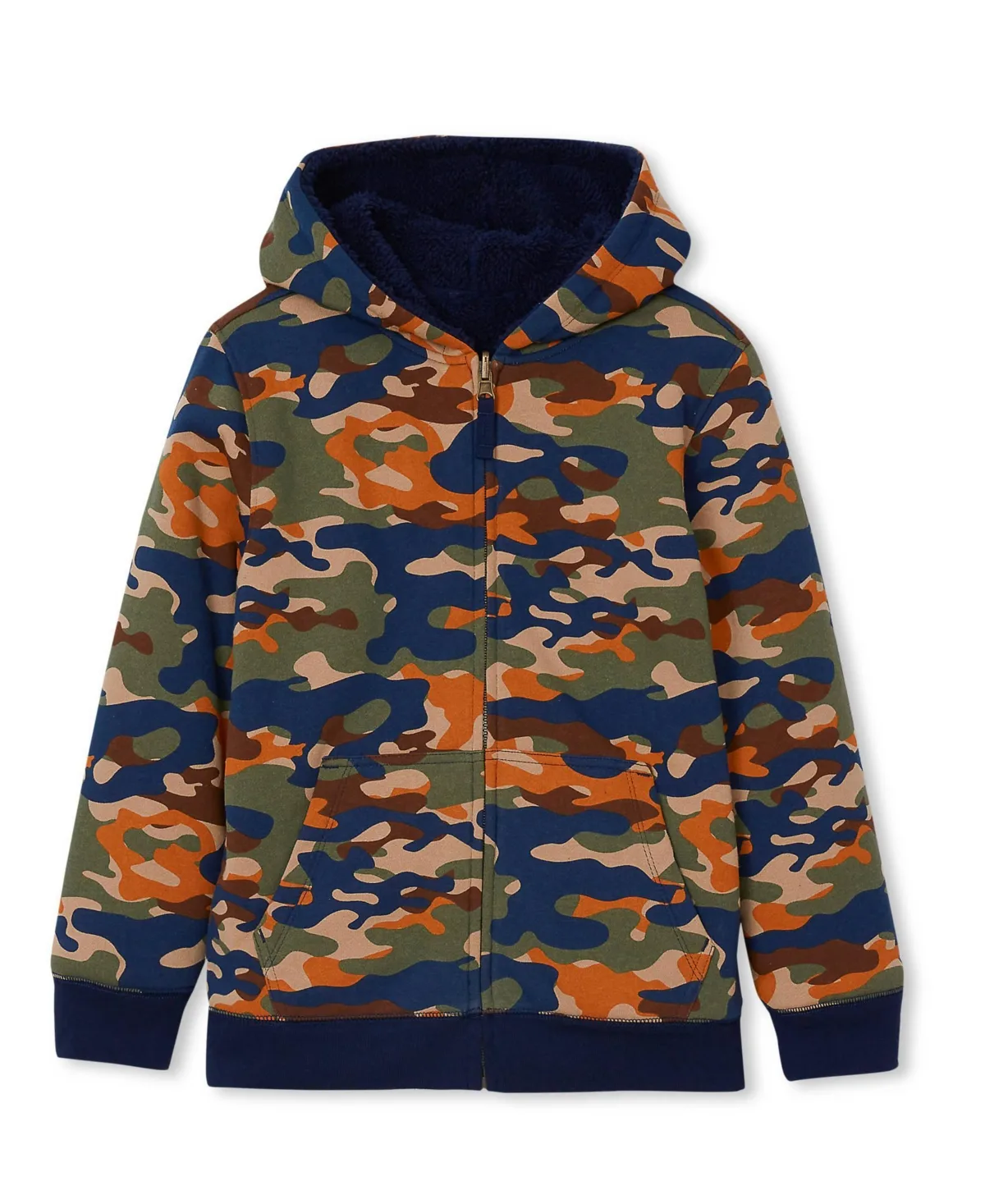 Reversible High Pile Fleece Hoodie by Lands' End