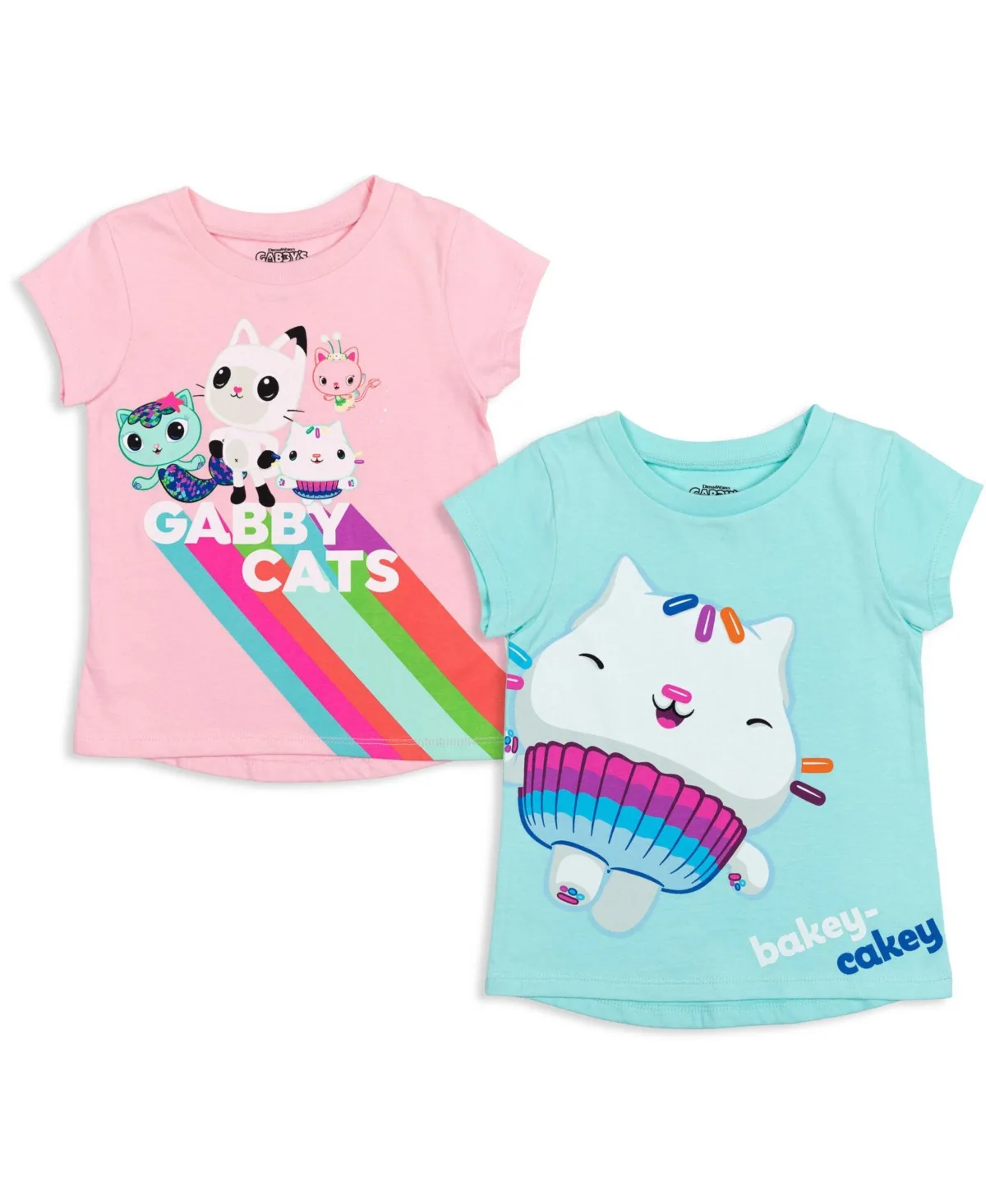 Dreamworks Gabbys Dollhouse 2 Pack T-Shirts by Gabby's Dollhouse