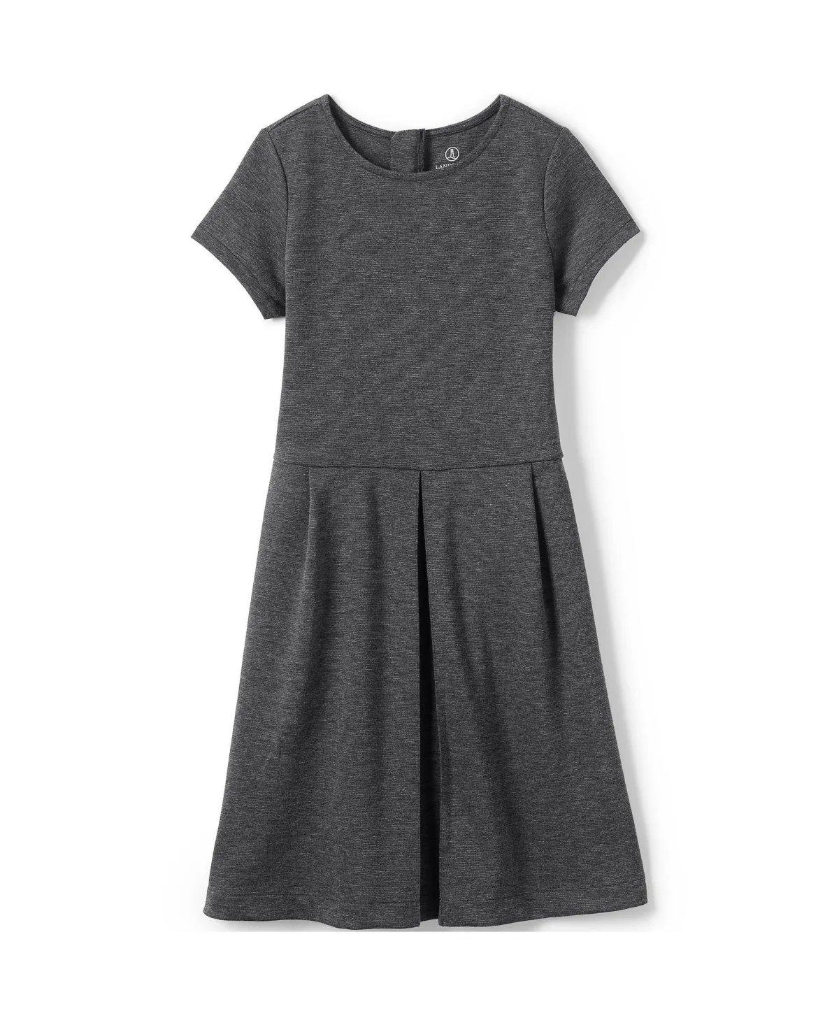 School Uniform Short Sleeve Ponte Dress Top of Knee by Lands' End