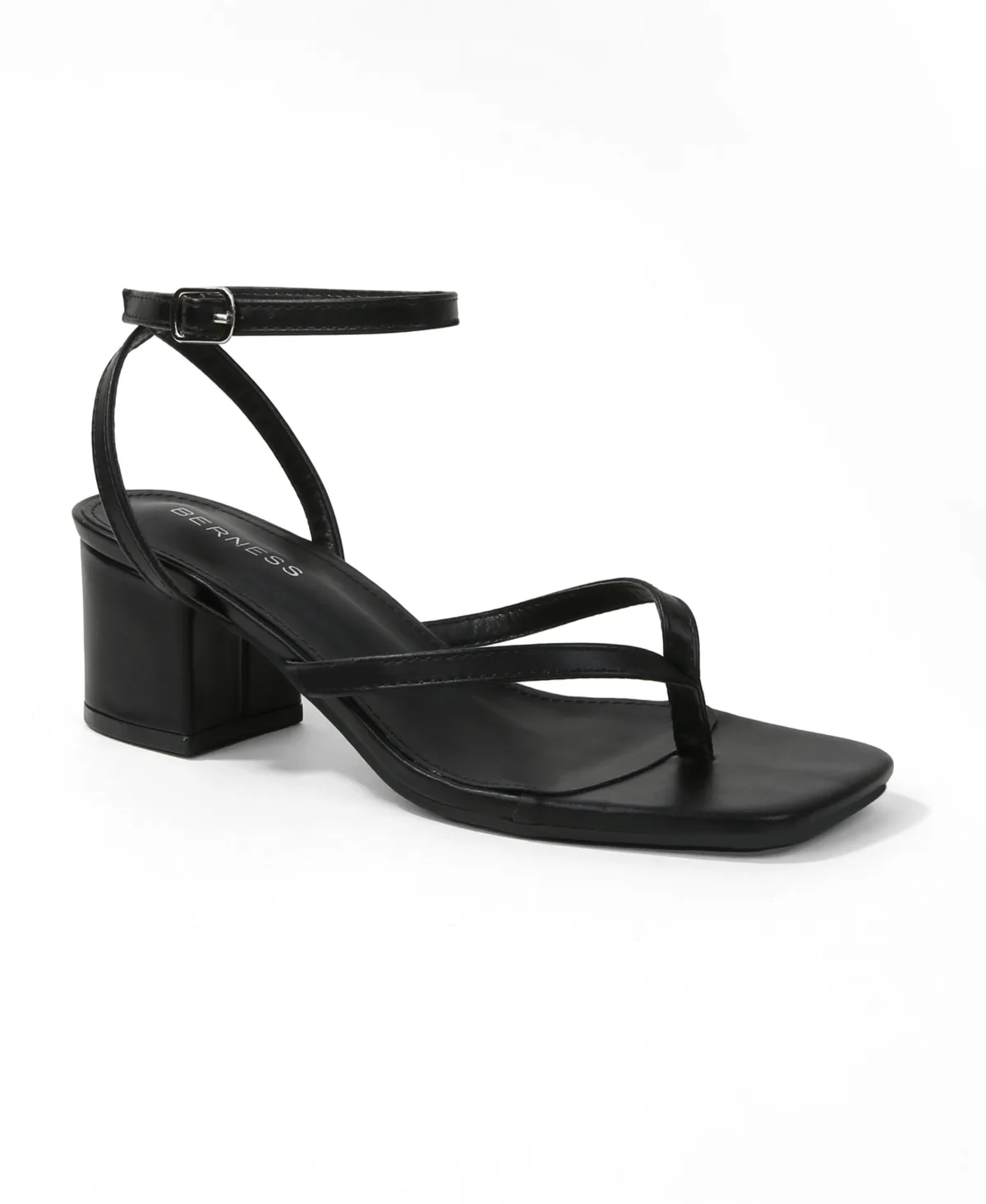Eli Minimal Block Heel Thong Sandals by Berness