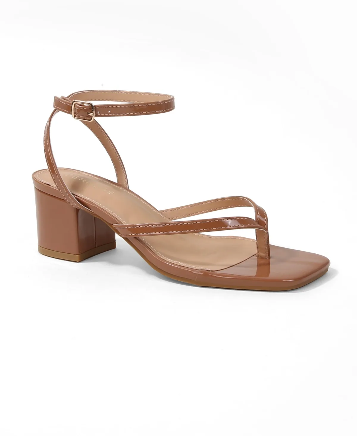 Eli Minimal Block Heel Thong Sandals
