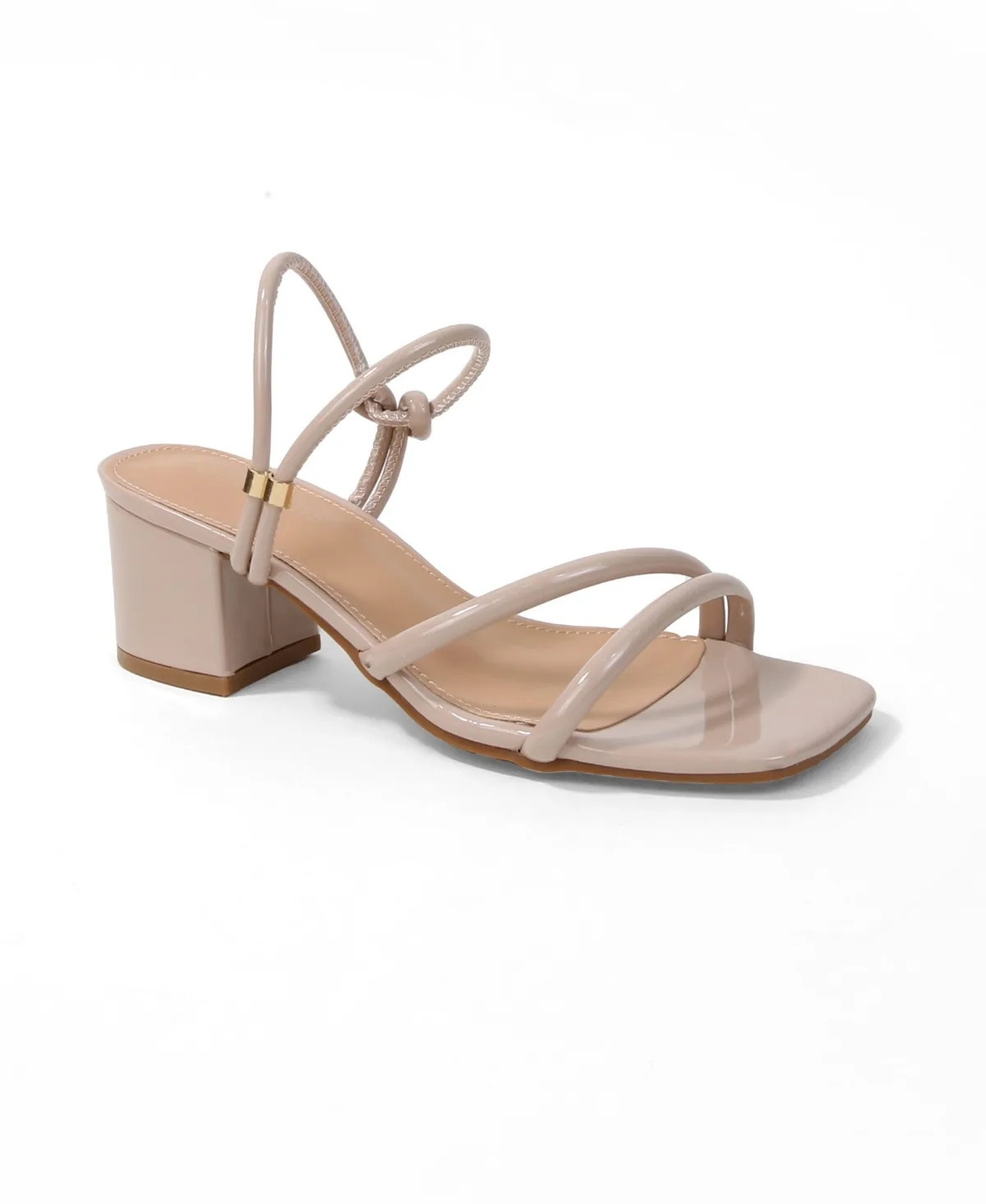Elayna Tubular Strap Block Heel Sandals by Berness