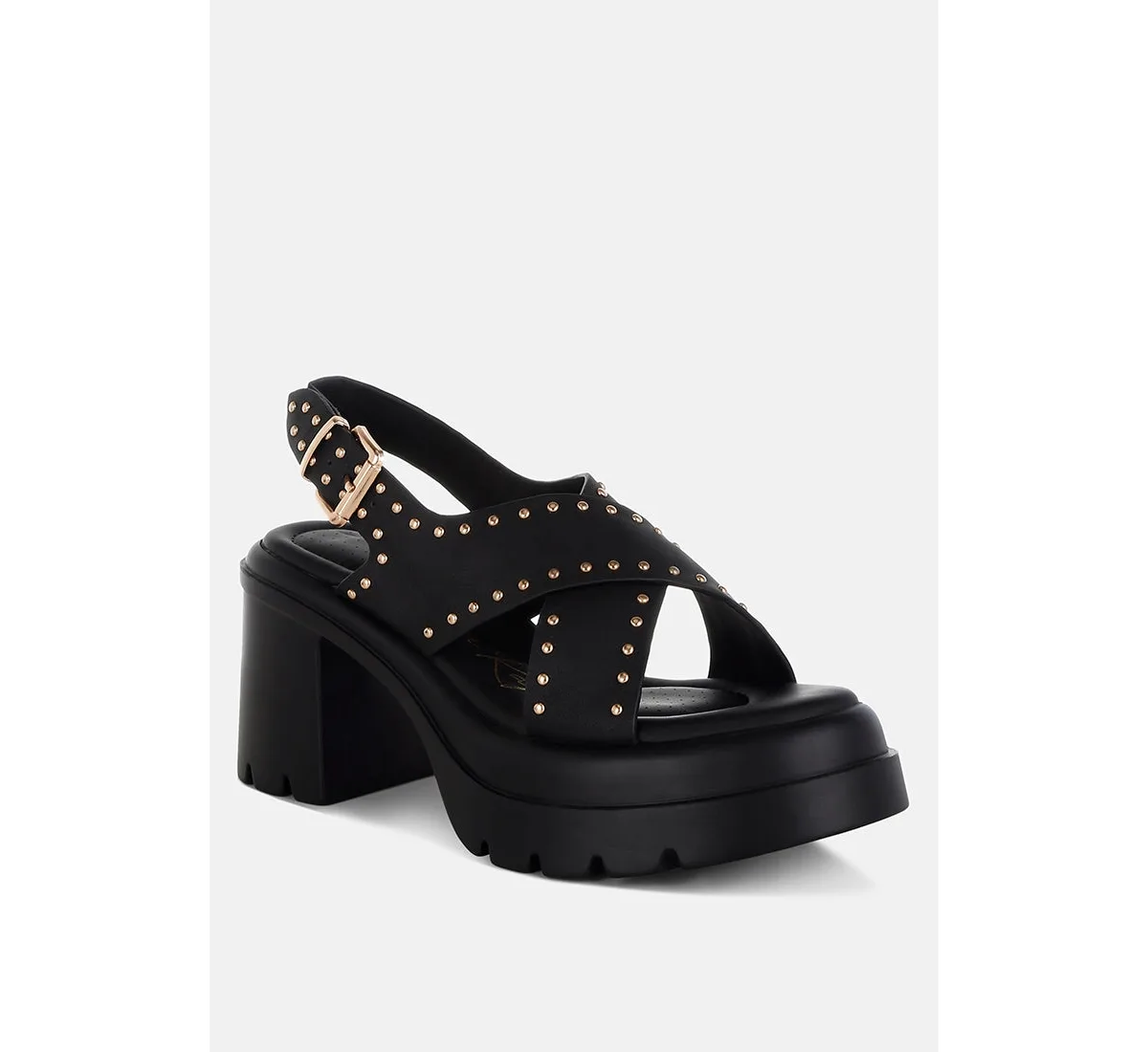 Nambo Stud Embellished Block Heel by London Rag