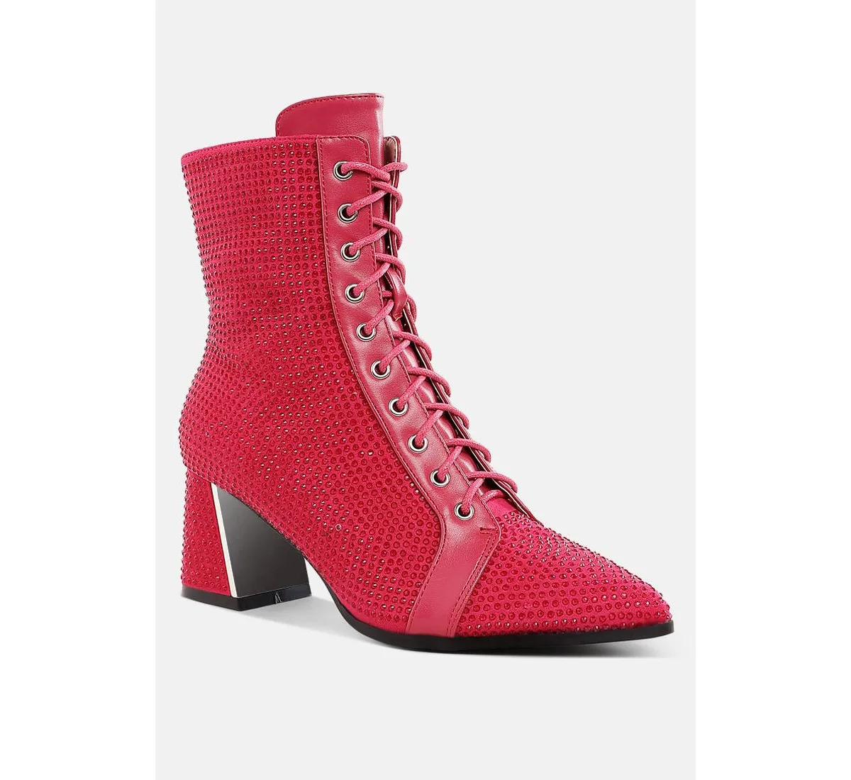 Calla Rhinestone Embellished Ankle Boots by London Rag