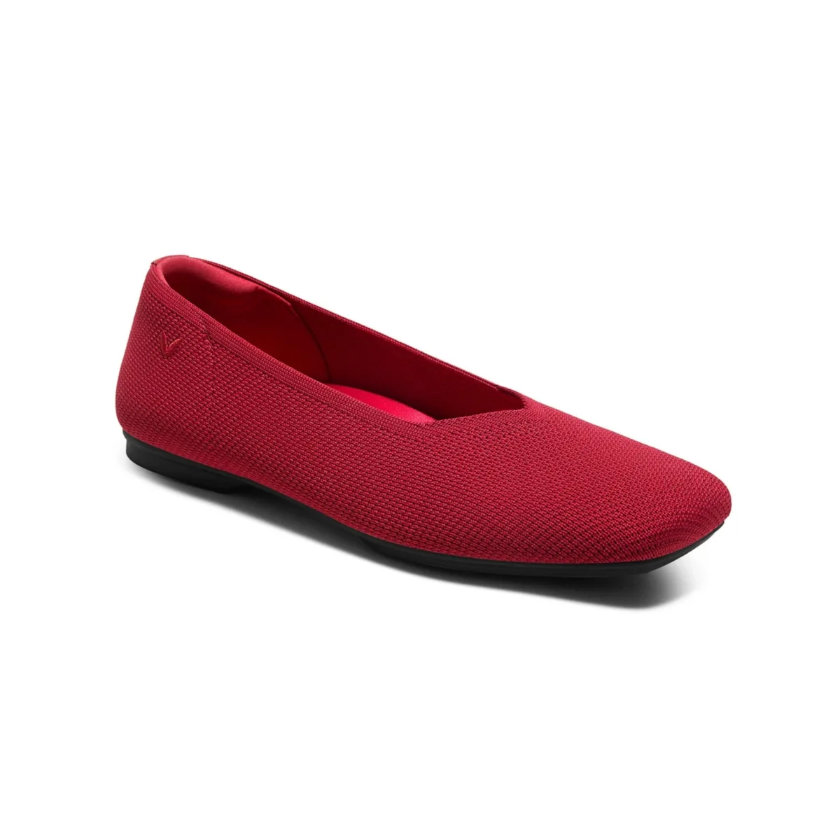 Margot Square-Toe V-Cut Slip on Ballet Flats by Vivaia