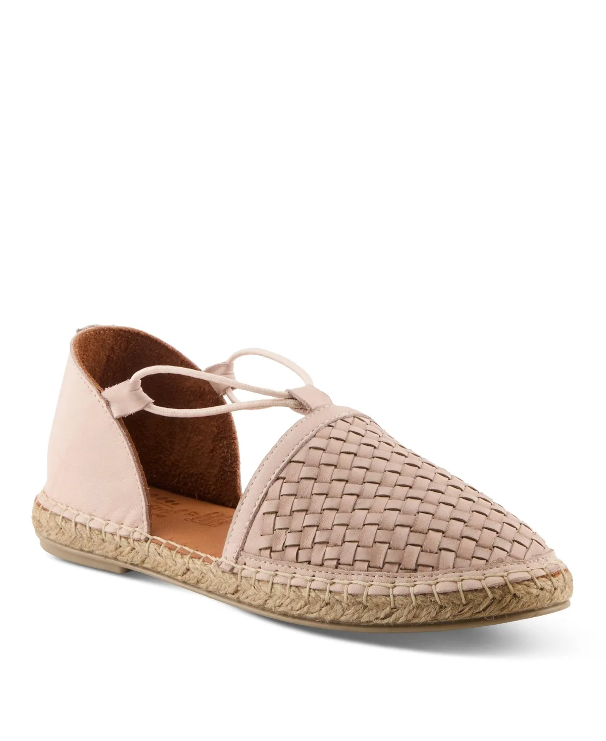 Clovae Espadrilles with Woven Leather Upper