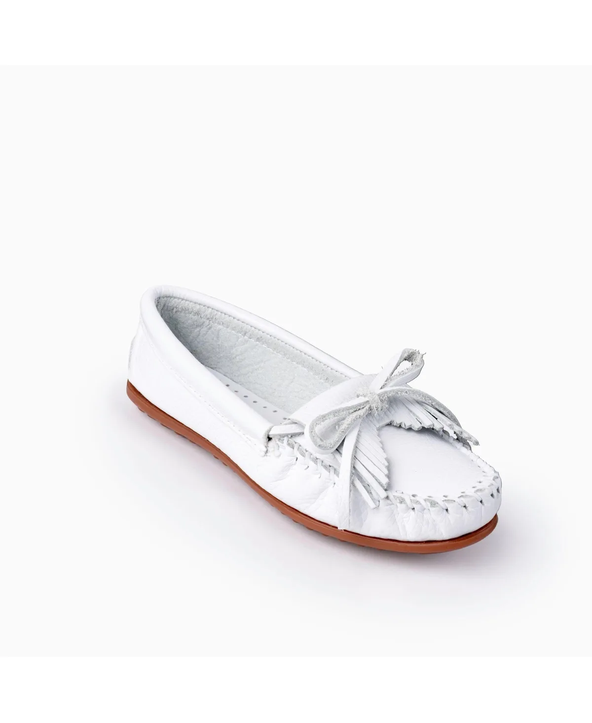 Kilty Leather Moccasins by Minnetonka