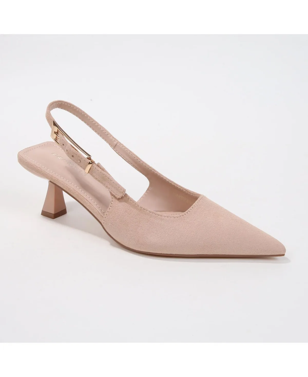 Cassandra Faux Suede Kitten Heels