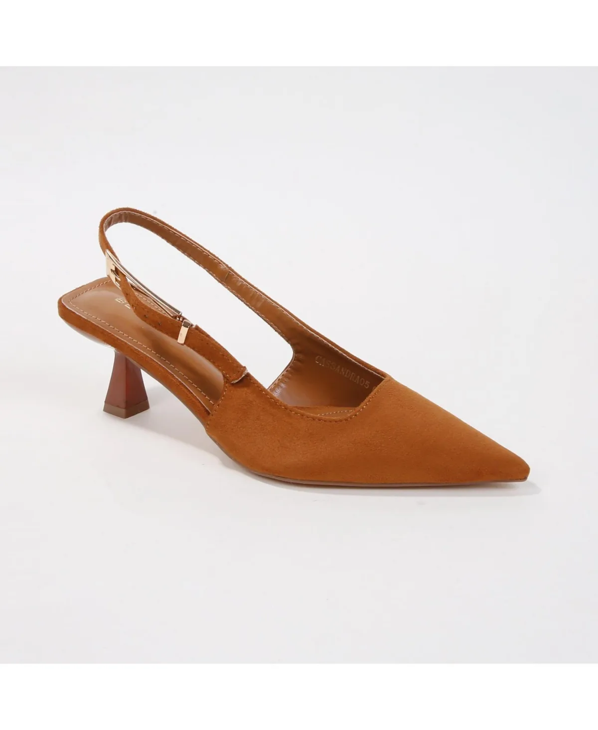 Cassandra Faux Suede Kitten Heels