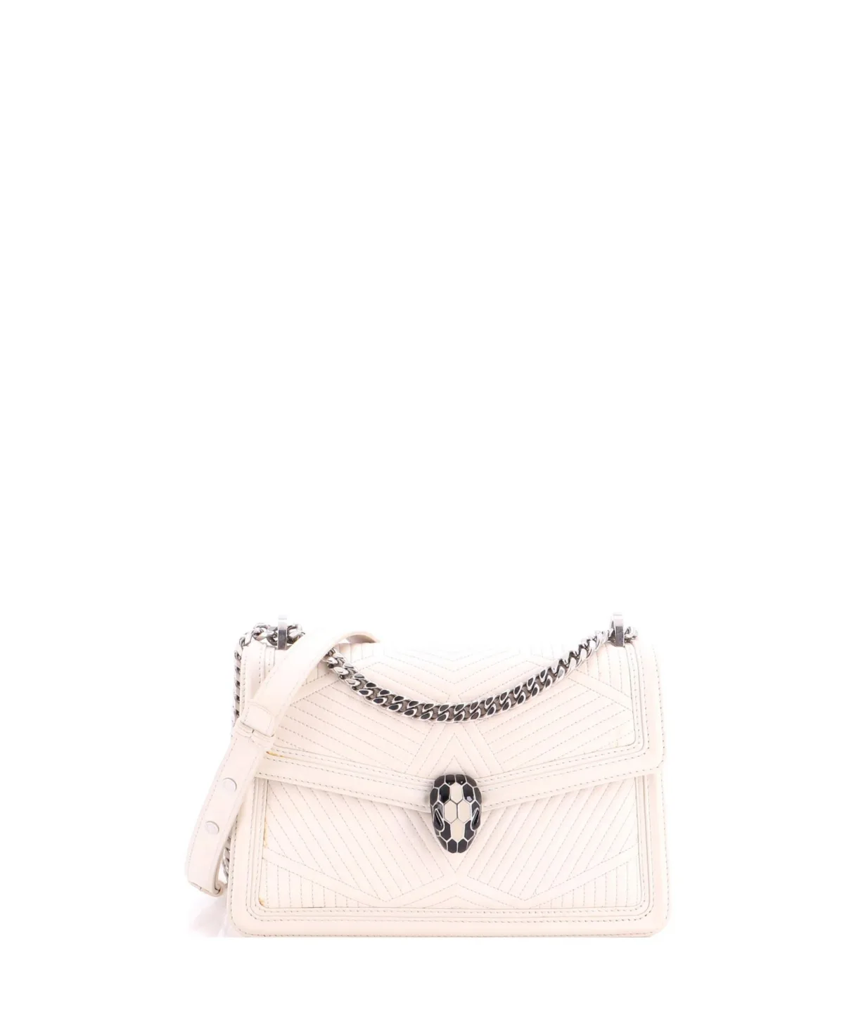 Small Serpenti Forever Shoulder Bag Quilted Leather by Pre-owned Bvlgari
