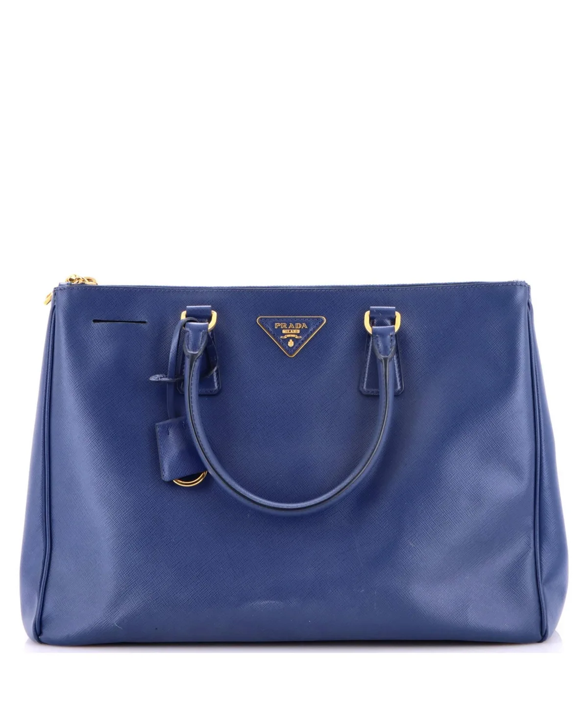 Large Double Zip Lux Tote Saffiano Leather