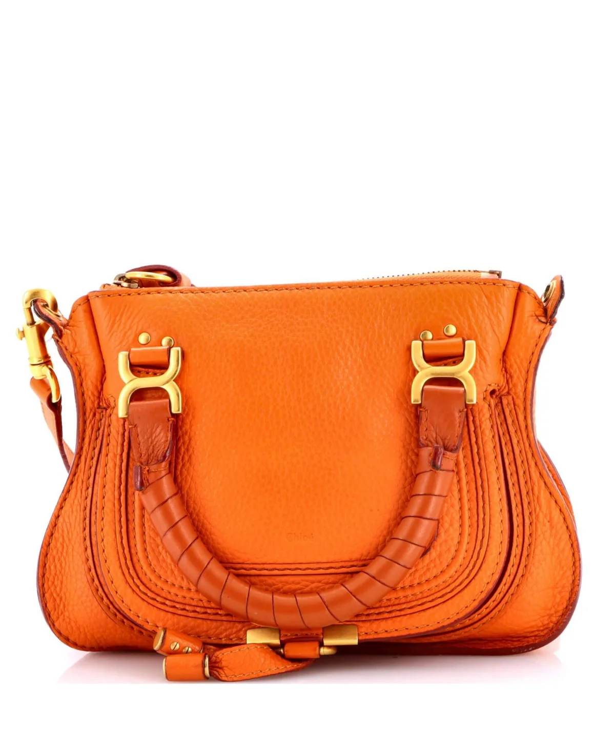 Baby Marcie Satchel Leather by Pre-owned Chloe