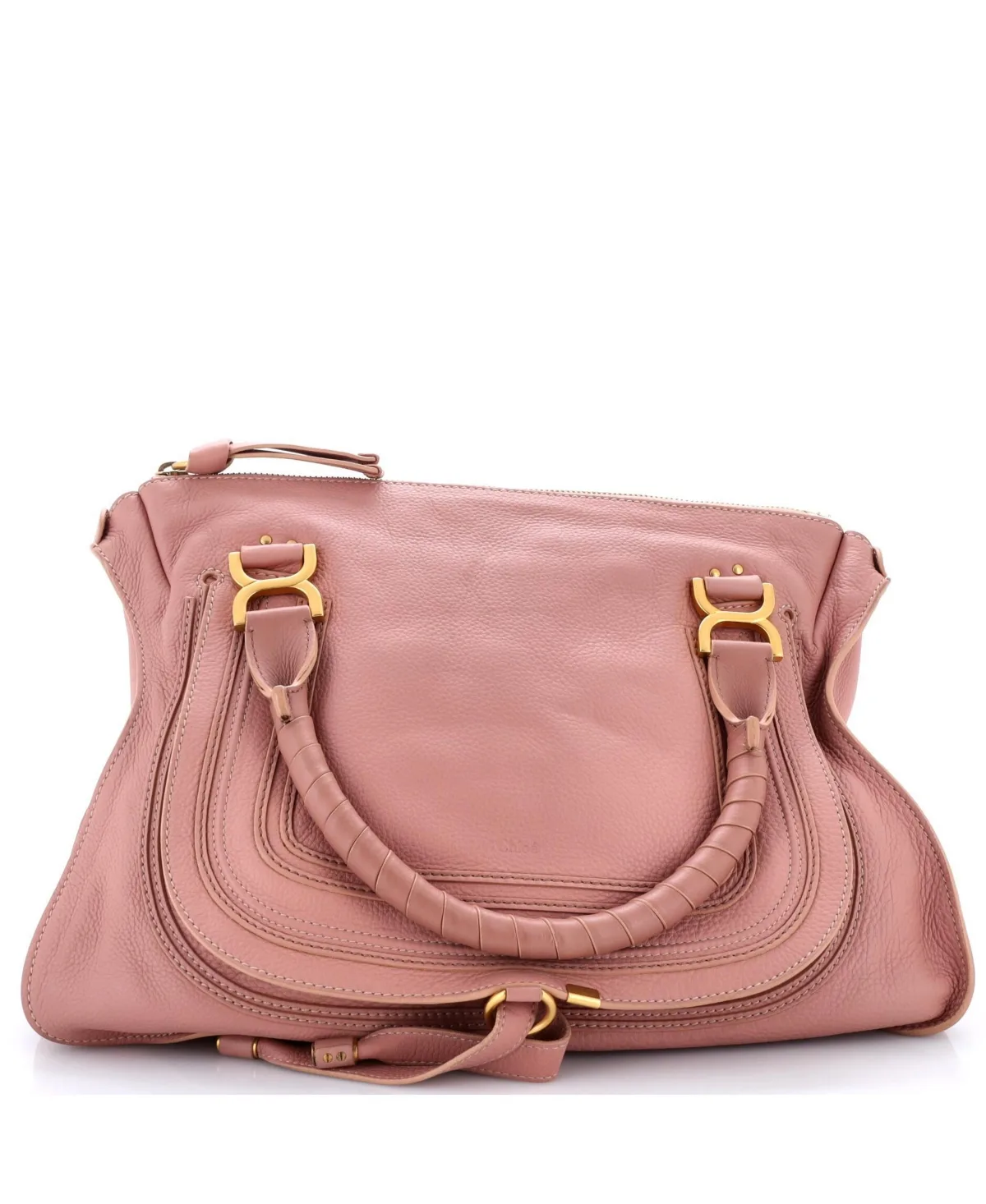 Large Marcie Shoulder Bag Leather by Pre-owned Chloe