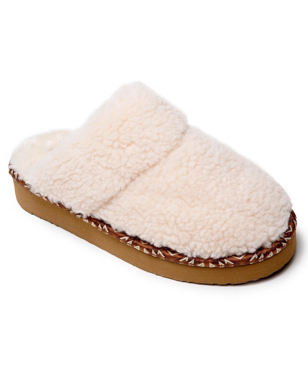 Cerise Plush Slippers by Minnetonka