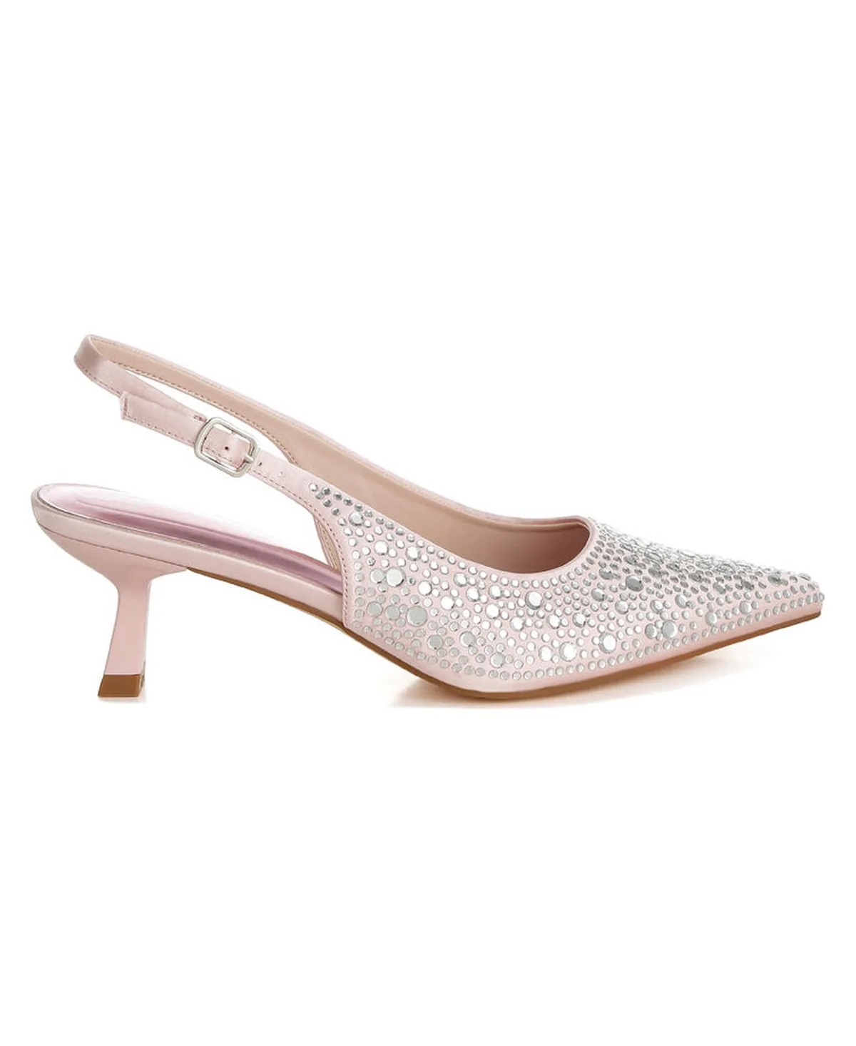 Vernaos Pointed Toe Rhinestone Slingbacks by London Rag