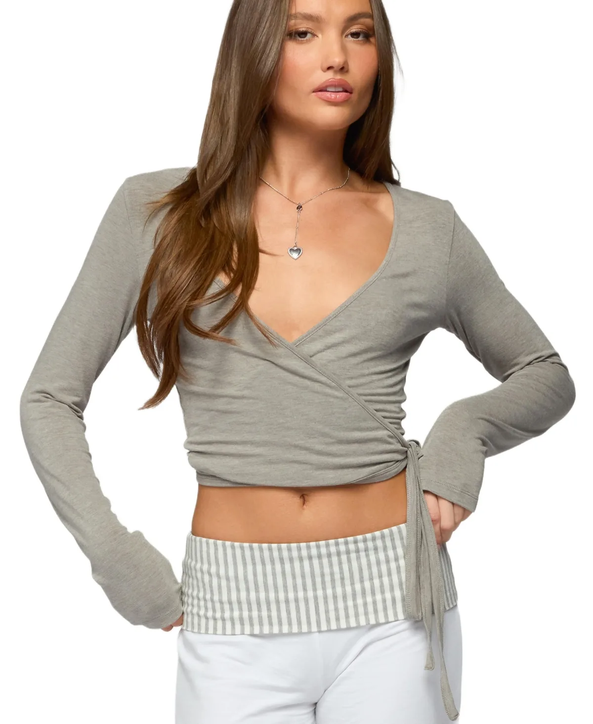 Malenna Wrap Top by Edikted