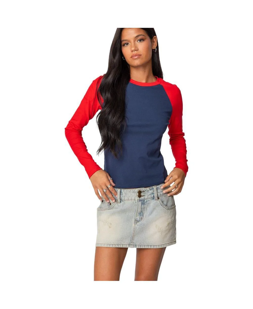 Tommi Raglan Long Sleeve T Shirt