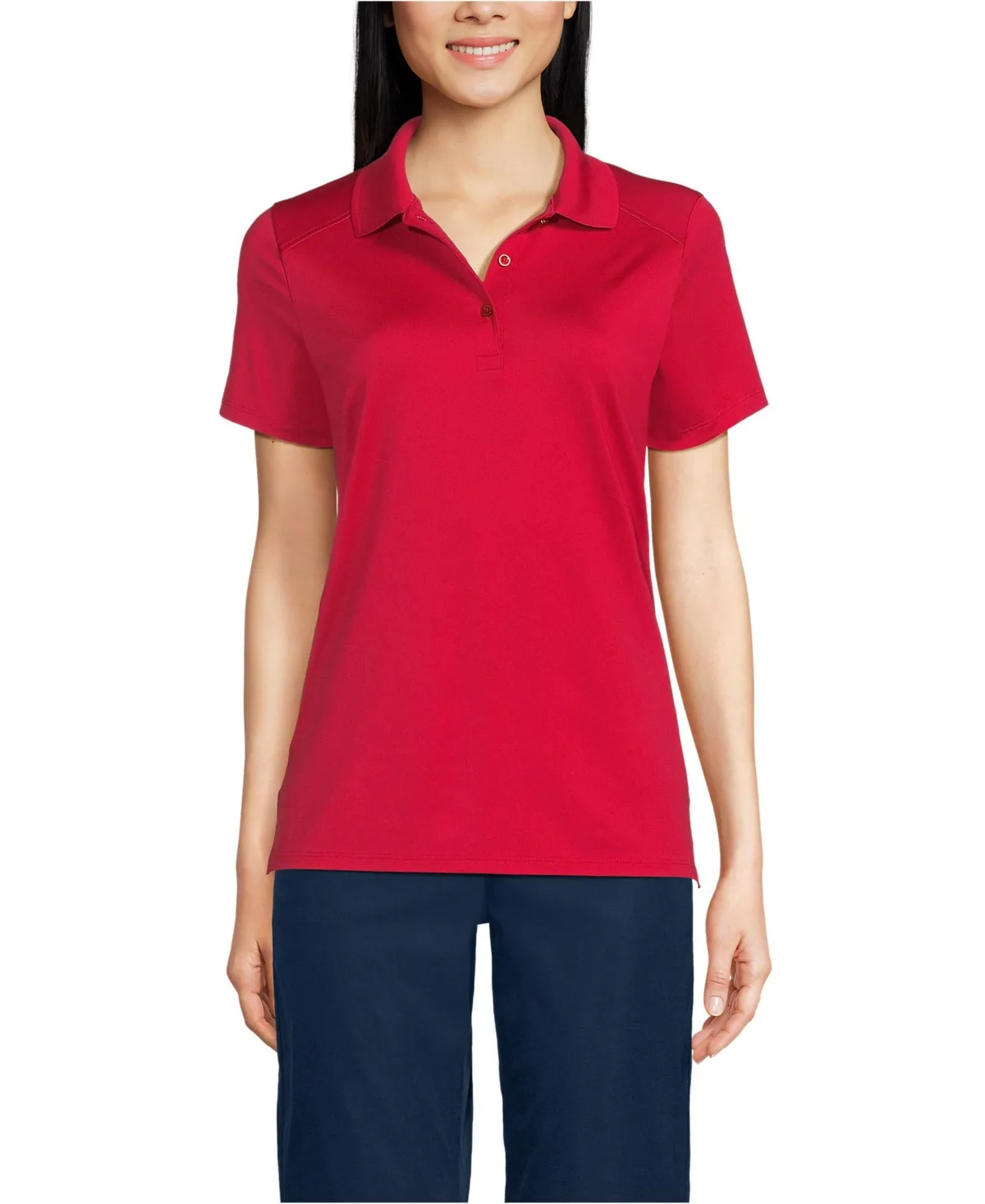 Short Sleeve Feminine Fit Rapid Dry Polo Shirt by Lands' End