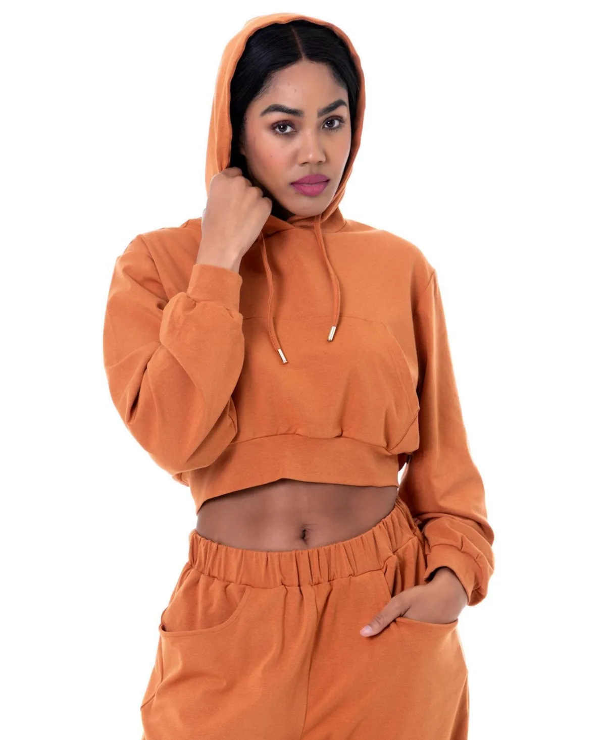Toni Oversized Crop Hoodie by Dai Moda