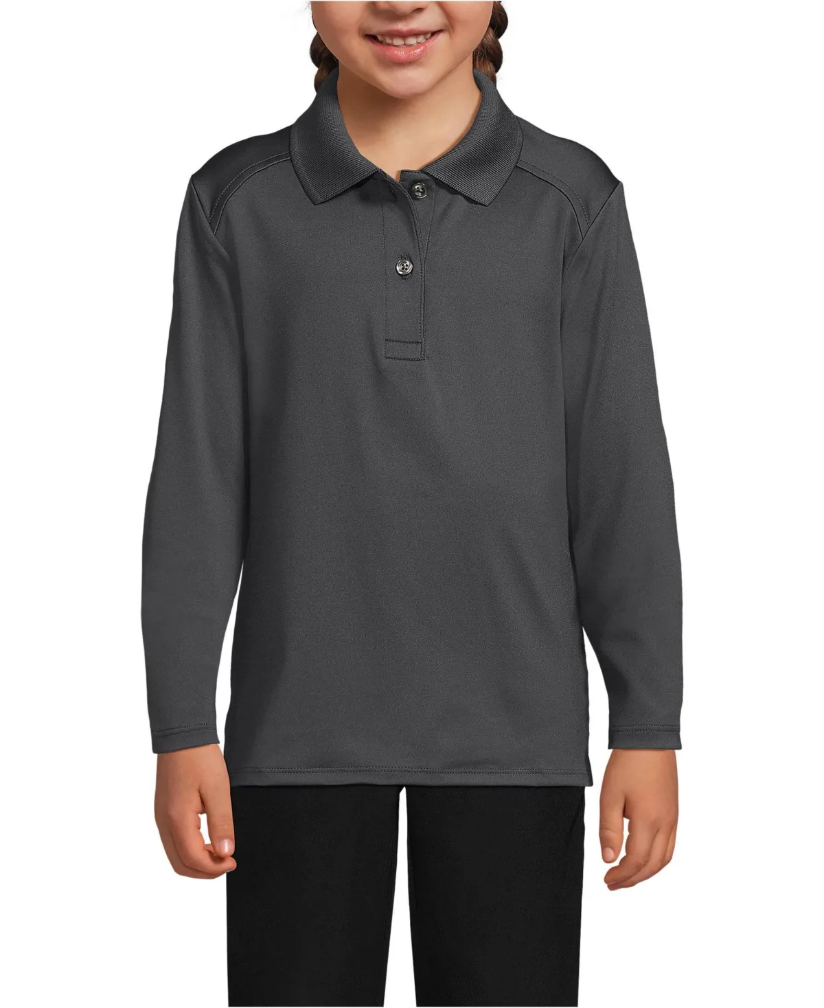 Long Sleeve Feminine Fit Rapid Dry Polo Shirt by Lands' End