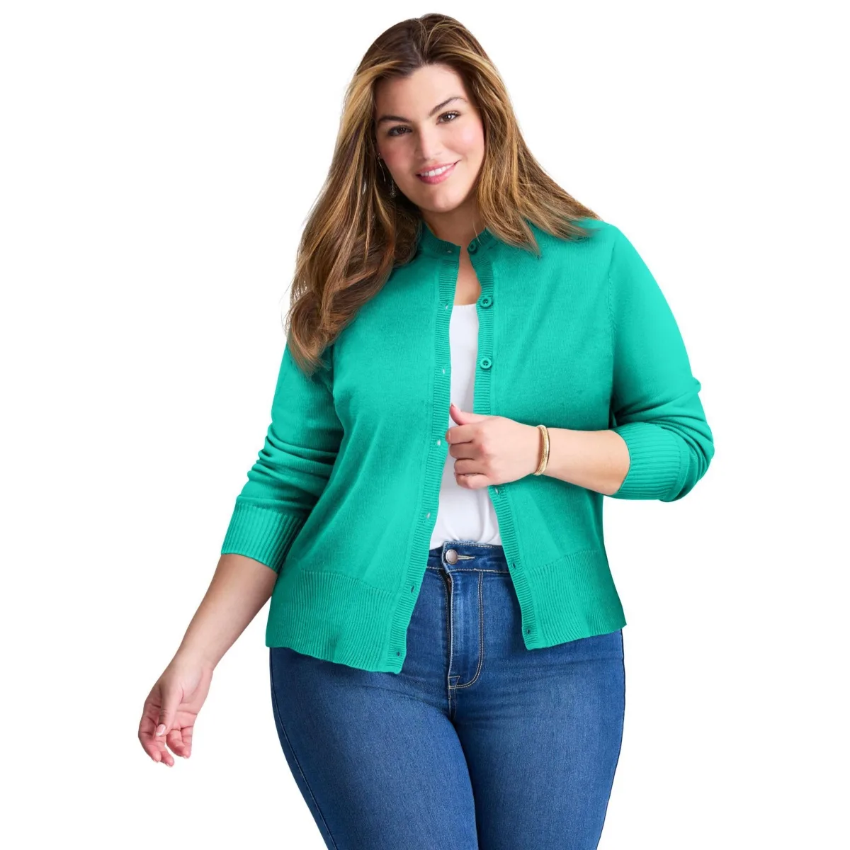 Signature Fine Gauge Cardigan by Avenue