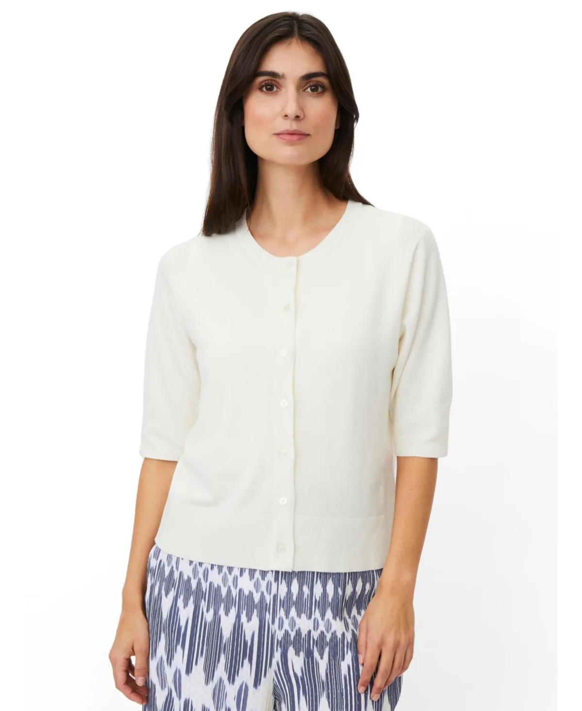 Malopus Half-Sleeve Knitted Cardigan