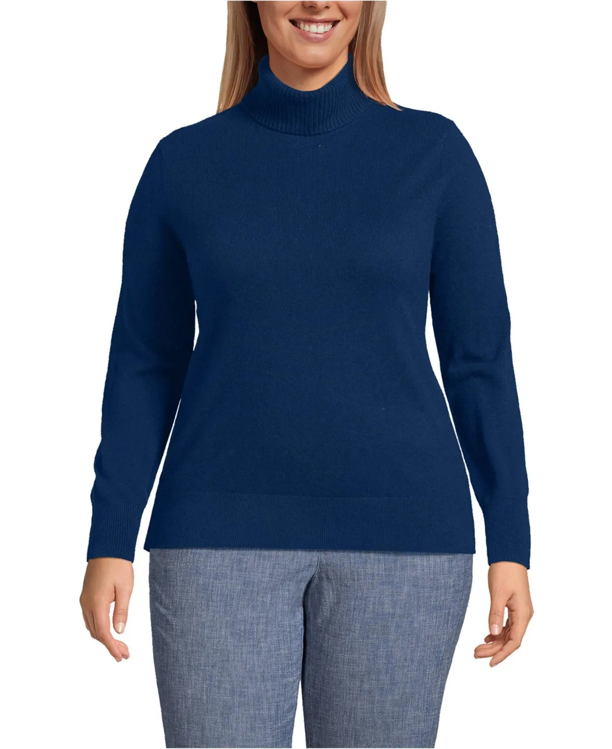Cashmere Turtleneck Sweater by Lands' End