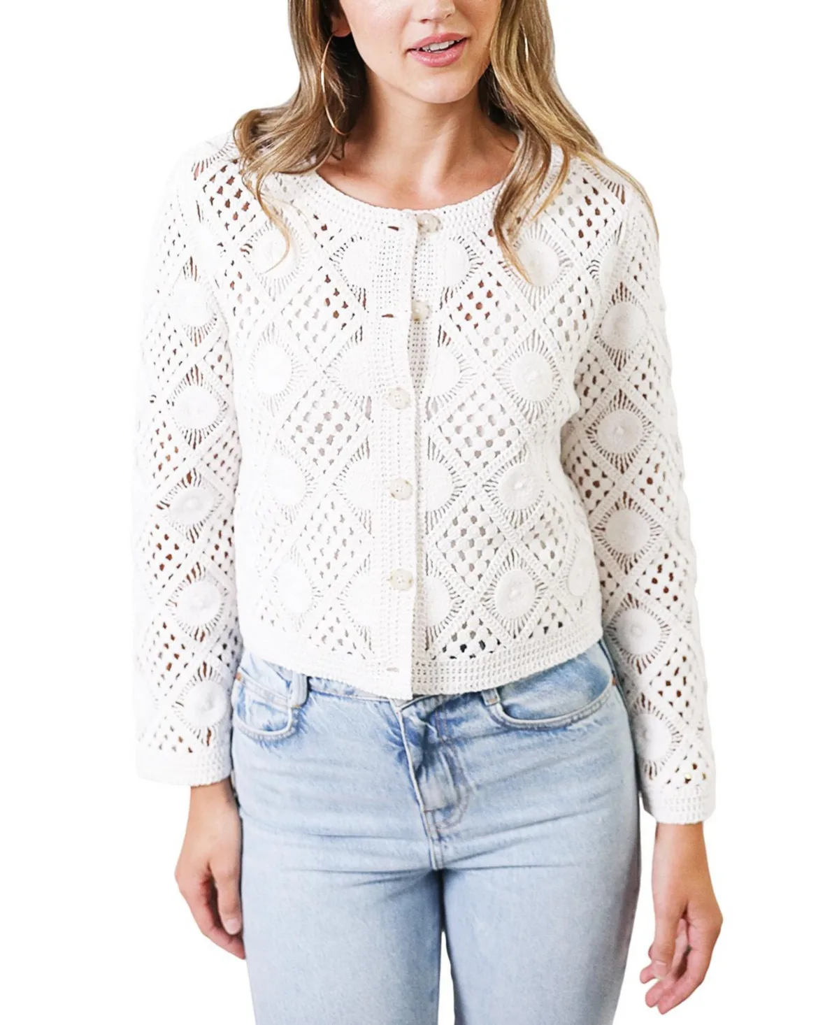 Violete Crochet Cardigan by Central Park West