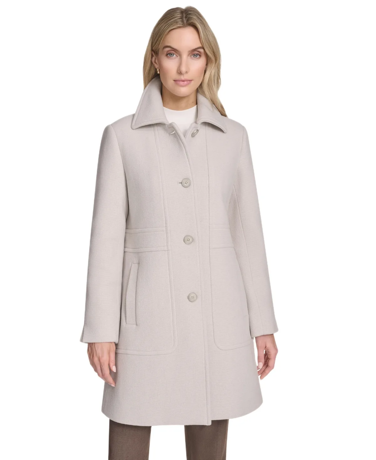 Emmeline Wool Blend Slim Coat by Andrew Marc