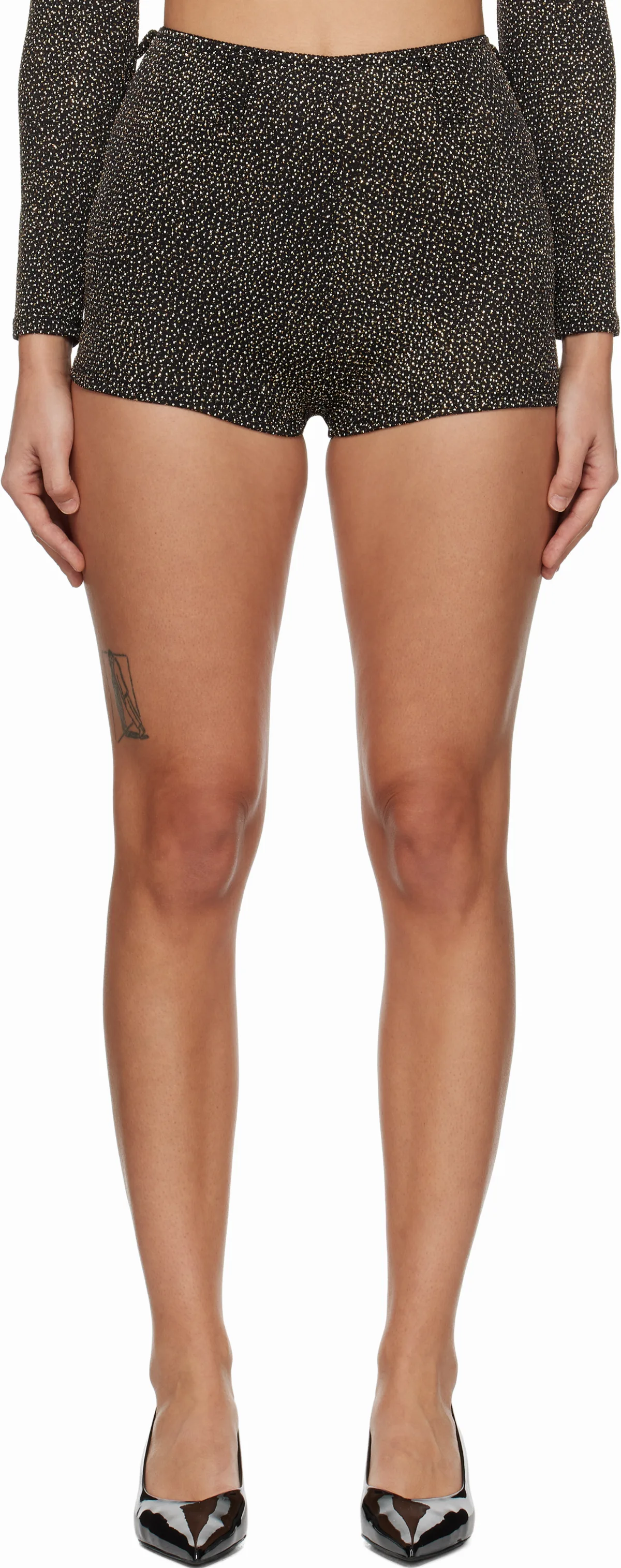 Black & Gold Nikos Shorts