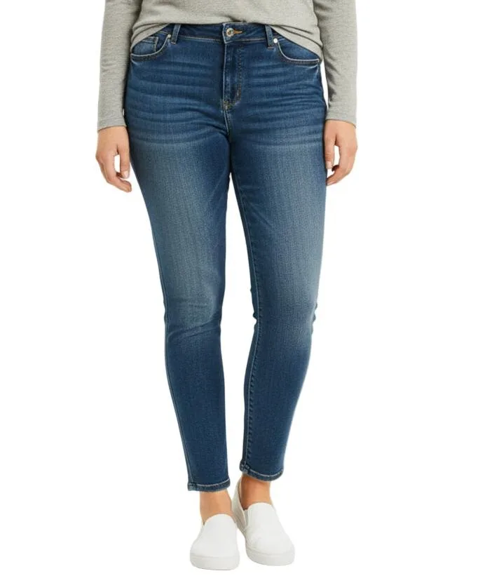 Denim High Rise Skinny with 28" Inseam Ankle Length