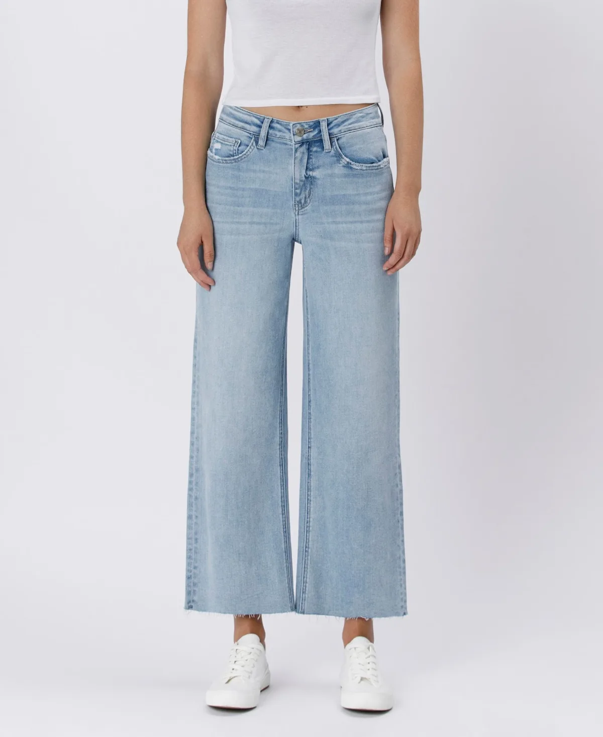 High Rise Wide Leg Jeans by Vervet
