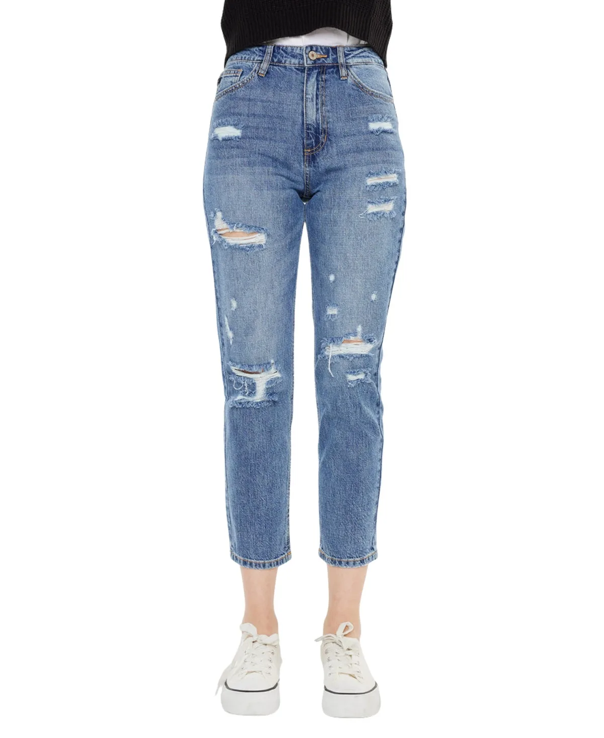 Bobbie Ultra High Rise Straight Jeans by Kancan