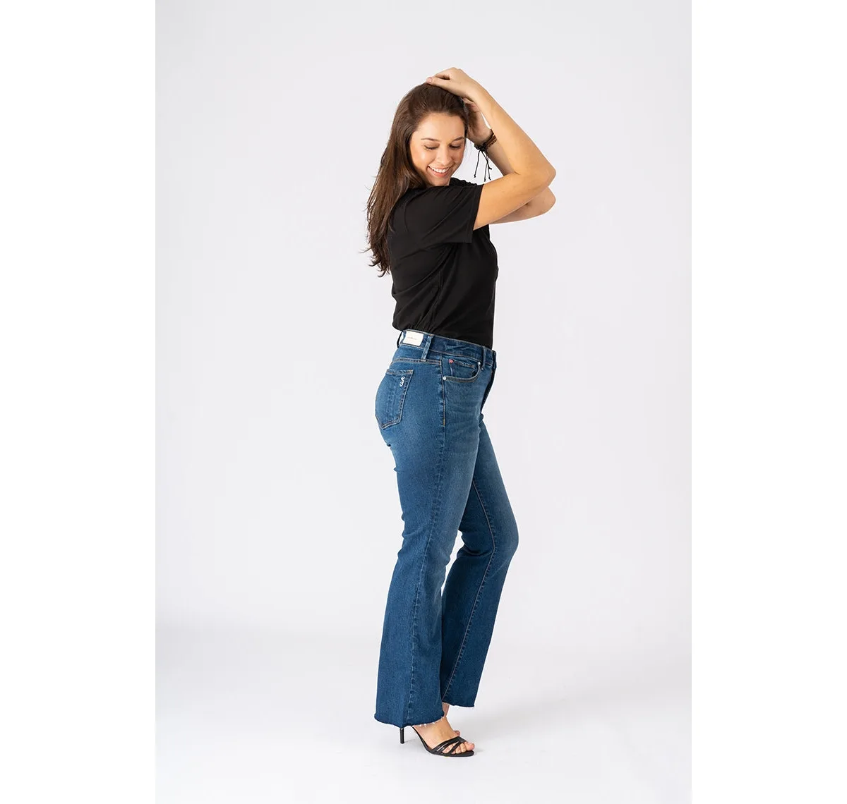 High Rise Bootcut Jeans by Slink Jeans