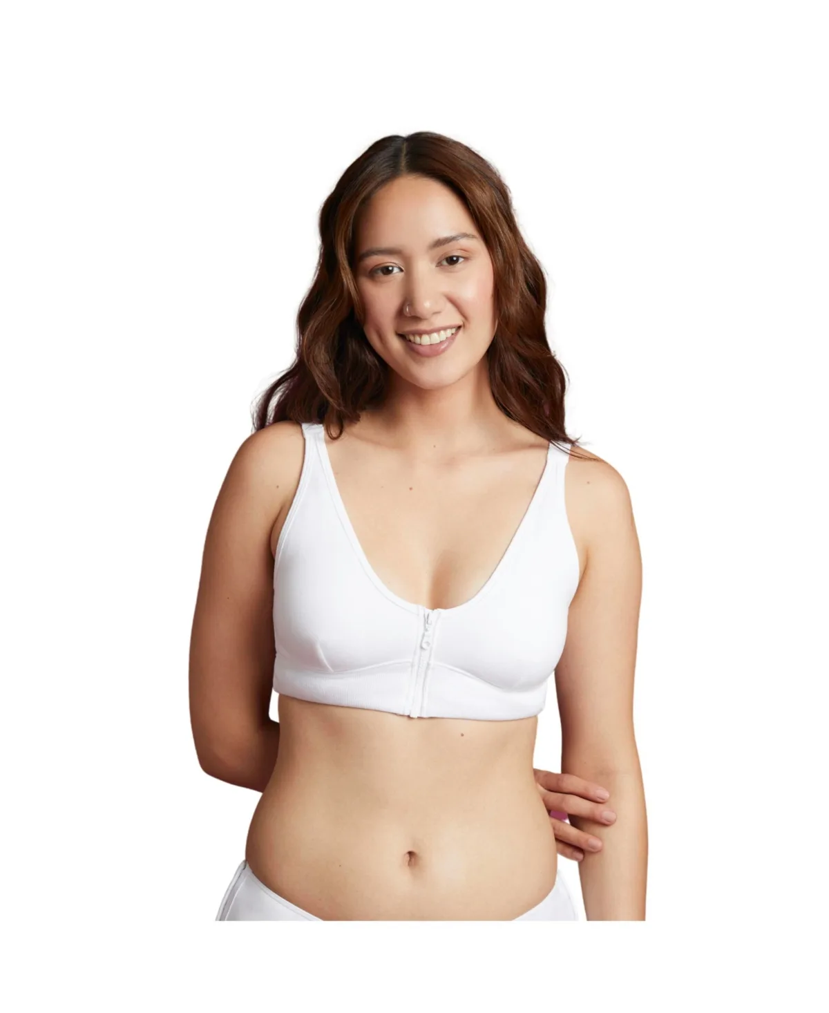 Wireless Zip Front Bra by Slick Chicks