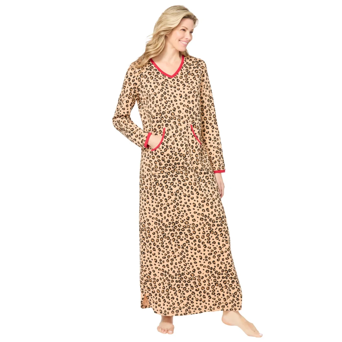 Long Printed Sleep Shirt by Dreams & Co.