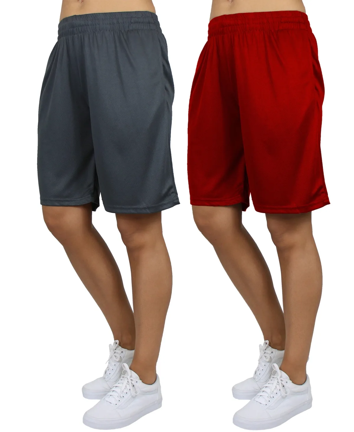 Loose Fit Moisture Wicking Performance Mesh Shorts 2 Pack by Galaxy By Harvic