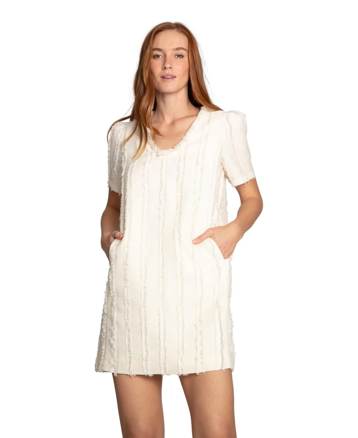 Solana Boho Fringe Mini Shift Dress by Belle & Bloom