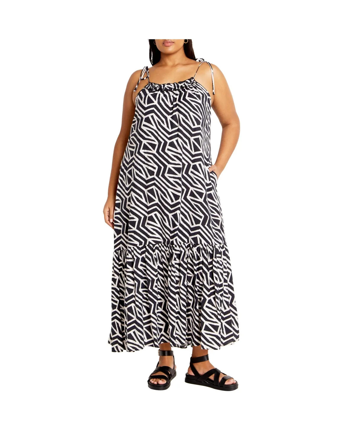 Erica Print Maxi Dress by City Chic