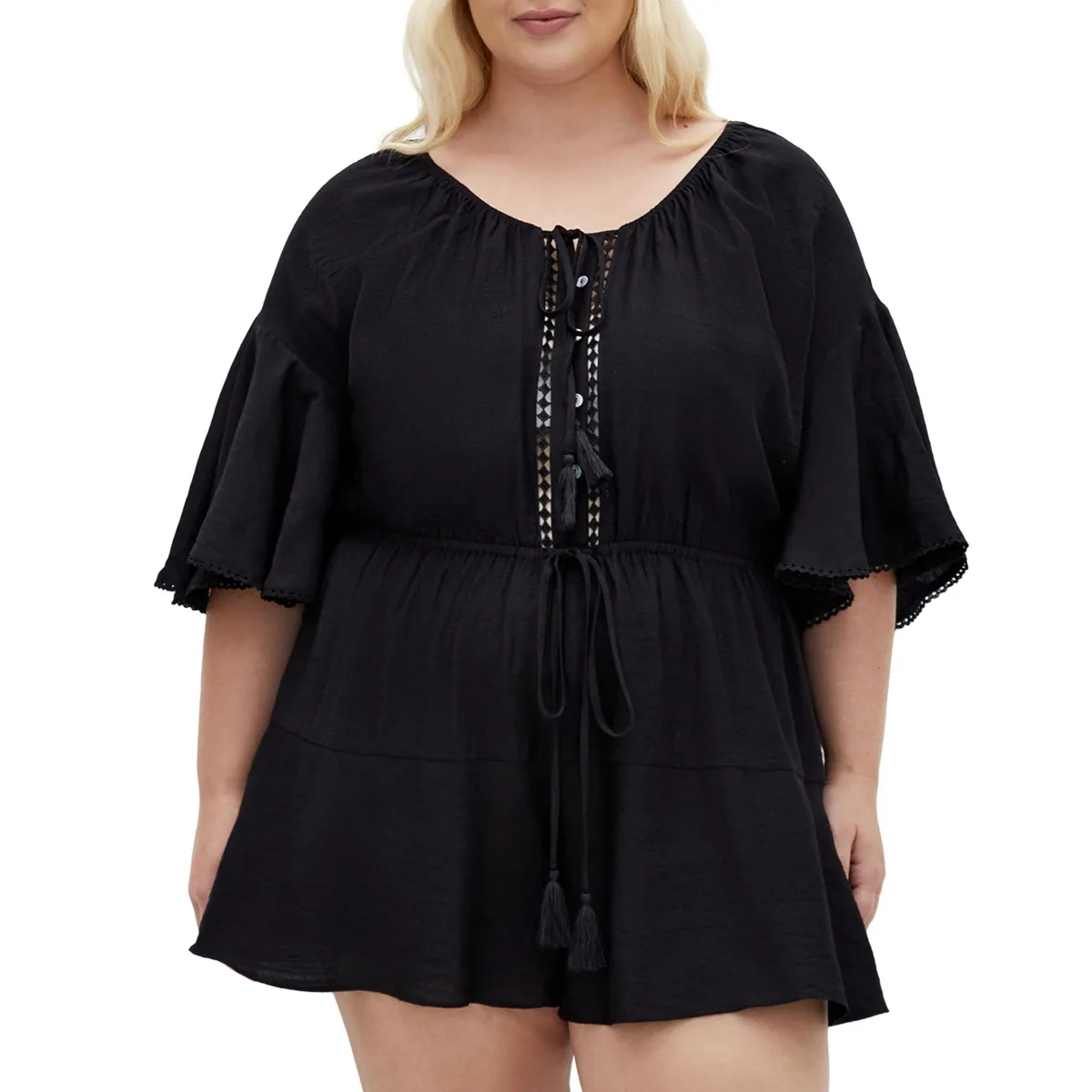 Harlow Lace Playsuit by City Chic
