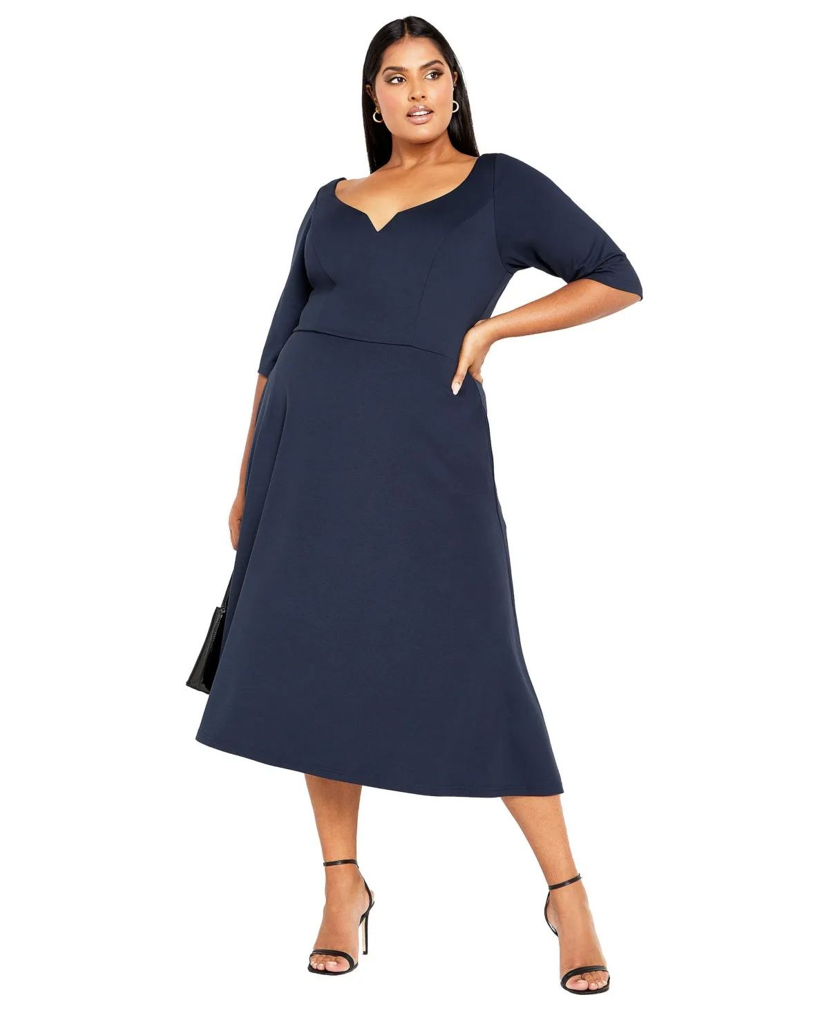 Cute Girl Elbow Sleeve Dress